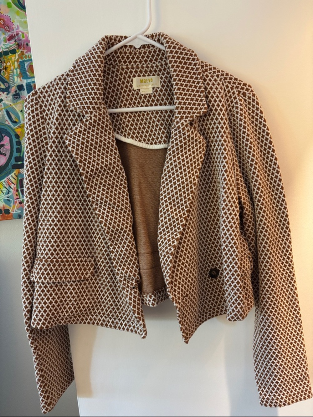 Maeve by Anthropologie side M Knit Cropped Blazer